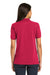 Port Authority L420 Womens Shrink Resistant Short Sleeve Polo Shirt Red Model Back