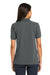 Port Authority L420 Womens Shrink Resistant Short Sleeve Polo Shirt Steel Grey Model Back