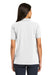 Port Authority L420 Womens Shrink Resistant Short Sleeve Polo Shirt White Model Back