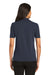 Port Authority L455 Womens Rapid Dry Moisture Wicking Short Sleeve Polo Shirt Classic Navy Blue Model Back