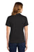 Sport-Tek L469 Womens Dri-Mesh Moisture Wicking Short Sleeve Polo Shirt Black Model Back