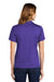 Sport-Tek L469 Womens Dri-Mesh Moisture Wicking Short Sleeve Polo Shirt Purple Model Back