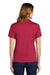 Sport-Tek L469 Womens Dri-Mesh Moisture Wicking Short Sleeve Polo Shirt Red Model Back