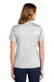 Sport-Tek L469 Womens Dri-Mesh Moisture Wicking Short Sleeve Polo Shirt White Model Back