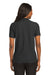 Port Authority L500 Womens Silk Touch Wrinkle Resistant Short Sleeve Polo Shirt Black Model Back