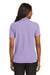 Port Authority L500 Womens Silk Touch Wrinkle Resistant Short Sleeve Polo Shirt Bright Lavender Purple Model Back