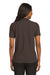 Port Authority L500 Womens Silk Touch Wrinkle Resistant Short Sleeve Polo Shirt Coffee Bean Brown Model Back