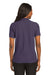 Port Authority L500 Womens Silk Touch Wrinkle Resistant Short Sleeve Polo Shirt Eggplant Purple Model Back