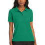 Port Authority Womens Silk Touch Wrinkle Resistant Short Sleeve Polo Shirt - Kelly Green