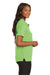 Port Authority L500 Womens Silk Touch Wrinkle Resistant Short Sleeve Polo Shirt Lime Green Model Side