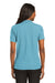 Port Authority L500 Womens Silk Touch Wrinkle Resistant Short Sleeve Polo Shirt Maui Blue Model Back