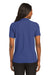 Port Authority L500 Womens Silk Touch Wrinkle Resistant Short Sleeve Polo Shirt Mediterranean Blue Model Back