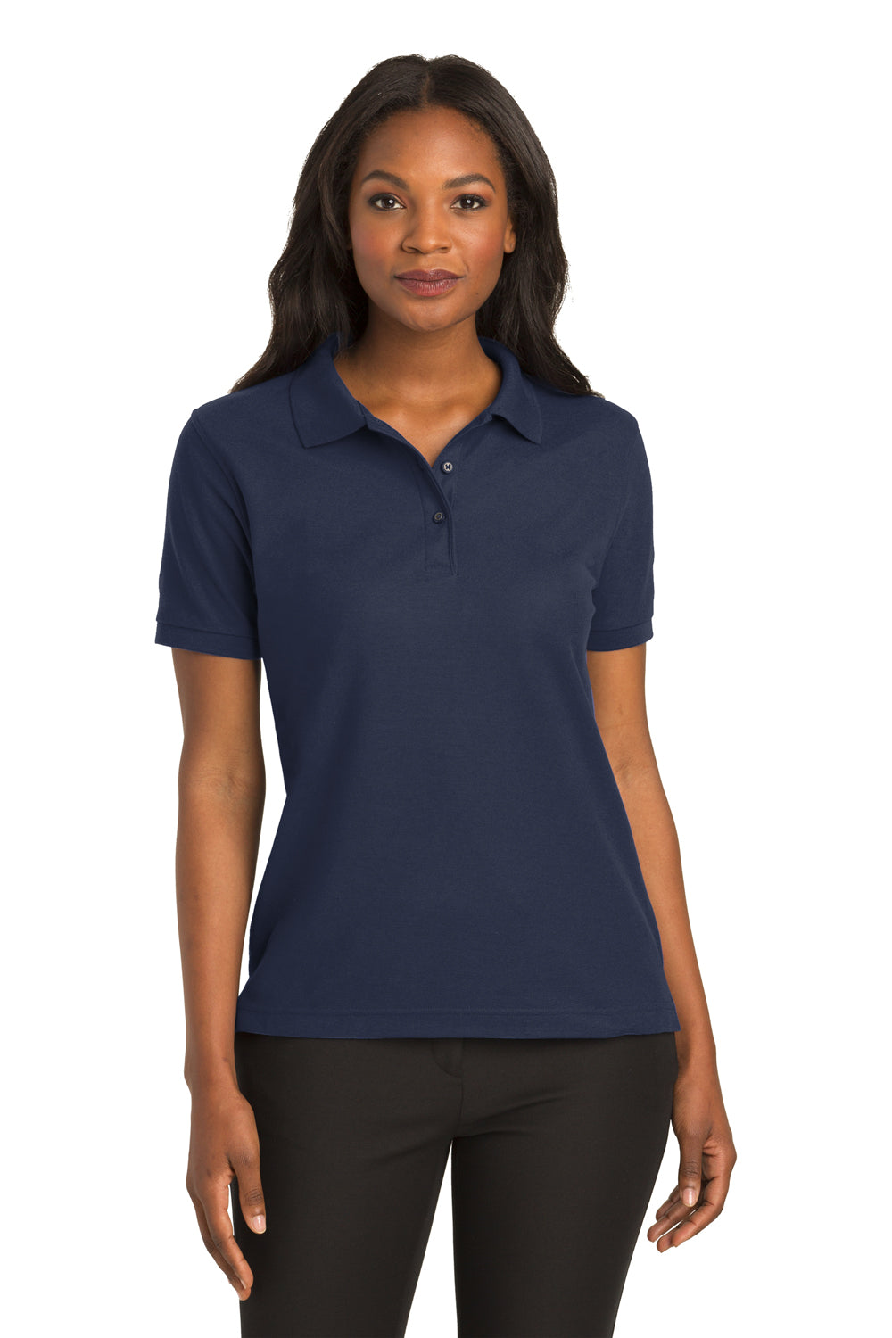 Navy polo shirts womens on sale