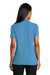 Port Authority L510 Womens Moisture Wicking Short Sleeve Polo Shirt Celadon Blue Model Back