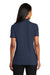 Port Authority L510 Womens Moisture Wicking Short Sleeve Polo Shirt Navy Blue Model Back