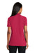 Port Authority L510 Womens Moisture Wicking Short Sleeve Polo Shirt Red Model Back