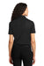 Port Authority L525 Womens Dry Zone Moisture Wicking Short Sleeve Polo Shirt Black Model Back