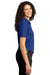 Port Authority L525 Womens Dry Zone Moisture Wicking Short Sleeve Polo Shirt Royal Blue Model Side