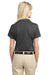 Port Authority L527 Womens Tech Moisture Wicking Short Sleeve Polo Shirt Smoke Grey Model Back