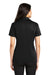 Port Authority L540 Womens Silk Touch Performance Moisture Wicking Short Sleeve Polo Shirt Black Model Back