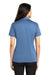 Port Authority L540 Womens Silk Touch Performance Moisture Wicking Short Sleeve Polo Shirt Carolina Blue Model Back