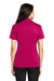 Port Authority L540 Womens Silk Touch Performance Moisture Wicking Short Sleeve Polo Shirt Raspberry Pink Model Back