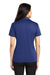 Port Authority L540 Womens Silk Touch Performance Moisture Wicking Short Sleeve Polo Shirt Royal Blue Model Back