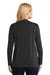 Port Authority L5430 Womens Concept Long Sleeve Cardigan Sweater Black Model Back