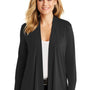 Port Authority Womens Concept Long Sleeve Cardigan Sweater - Black