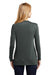 Port Authority L545 Womens Concept Long Sleeve Cardigan Sweater Smoke Grey Model Back