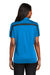 Port Authority L547 Womens Silk Touch Performance Moisture Wicking Short Sleeve Polo Shirt Brilliant Blue/Black Model Back