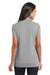 Port Authority L568 Womens Cotton Touch Performance Moisture Wicking Short Sleeve Polo Shirt Frost Grey Model Back