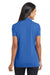 Port Authority L568 Womens Cotton Touch Performance Moisture Wicking Short Sleeve Polo Shirt Strong Blue Model Back