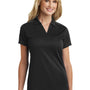 Port Authority Womens Moisture Wicking Short Sleeve Polo Shirt - Black