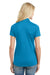 Port Authority L569 Womens Moisture Wicking Short Sleeve Polo Shirt Blue Wake Model Back