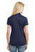 Port Authority L569 Womens Moisture Wicking Short Sleeve Polo Shirt True Navy Blue Model Back