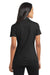 Port Authority L571 Womens Dimension Moisture Wicking Short Sleeve Polo Shirt Black Model Back