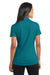 Port Authority L571 Womens Dimension Moisture Wicking Short Sleeve Polo Shirt Dark Teal Green Model Back