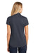 Port Authority L574 Womens Digi Heather Performance Moisture Wicking Short Sleeve Polo Shirt Dark Grey Model Back