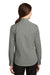 Port Authority L663 Womens SuperPro Wrinkle Resistant Long Sleeve Button Down Shirt Monument Grey Model Back