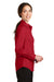 Port Authority L663 Womens SuperPro Wrinkle Resistant Long Sleeve Button Down Shirt Rich Red Model Side