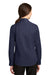 Port Authority L663 Womens SuperPro Wrinkle Resistant Long Sleeve Button Down Shirt True Navy Blue Model Back