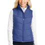 Port Authority Womens Wind & Water Resistant Full Zip Puffy Vest - Mediterranean Blue