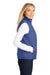 Port Authority L709 Womens Wind & Water Resistant Full Zip Puffy Vest Mediterranean Blue Model Side