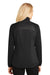 Port Authority L787 Womens Hybrid Wind & Water Resistant Full Zip Jacket Deep Black Model Back