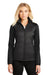 Port Authority L787 Womens Hybrid Wind & Water Resistant Full Zip Jacket Deep Black Model Front