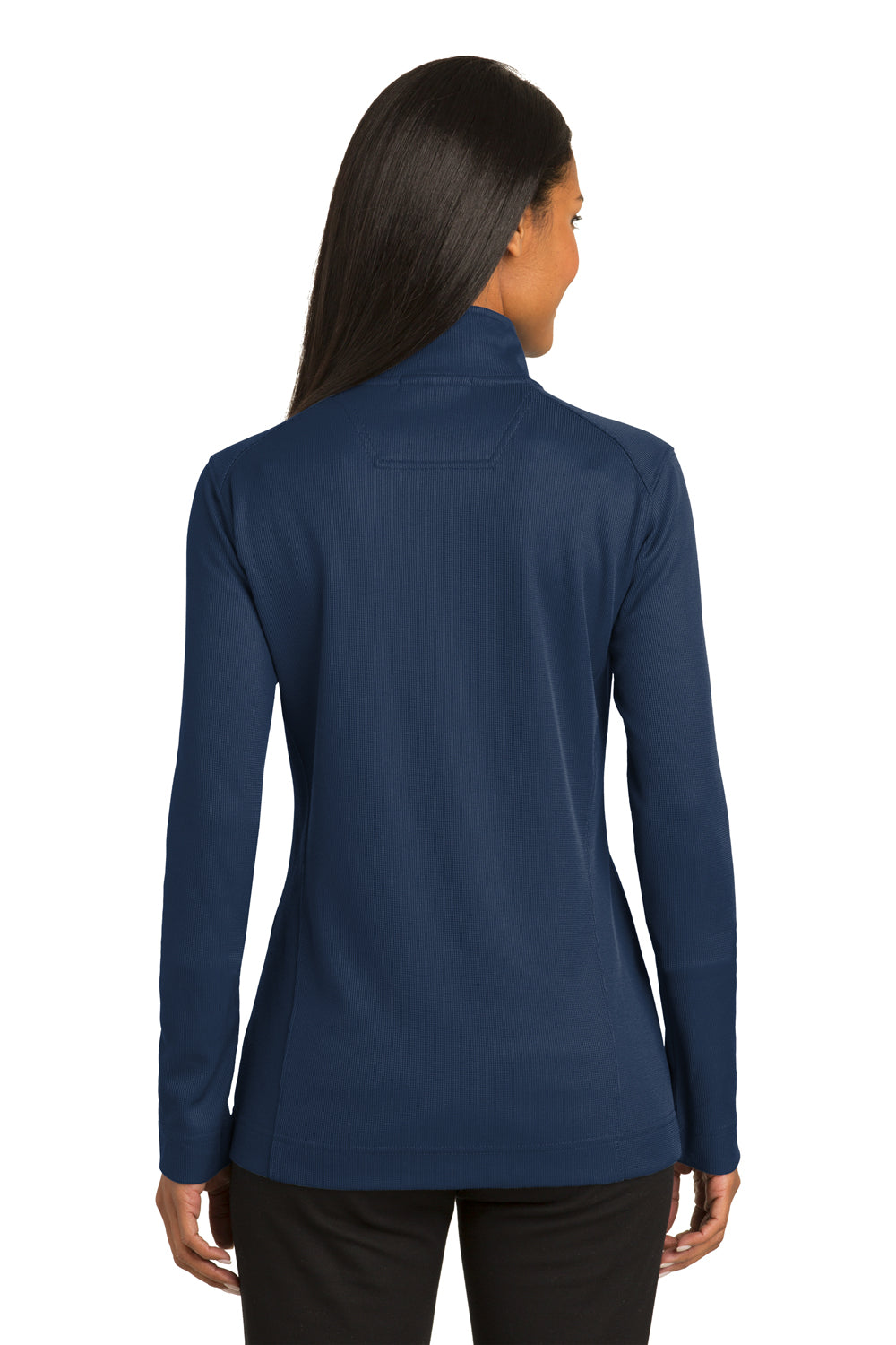 Port Authority L805 Womens Full Zip Jacket Regatta Blue Model Back