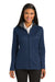 Port Authority L805 Womens Full Zip Jacket Regatta Blue Model Front