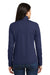 Port Authority L806 Womens Moisture Wicking 1/4 Zip Sweatshirt True Navy Blue Model Back