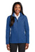 Port Authority L901 Womens Collective Wind & Water Resistant Full Zip Jacket Night Sky Blue Model Front